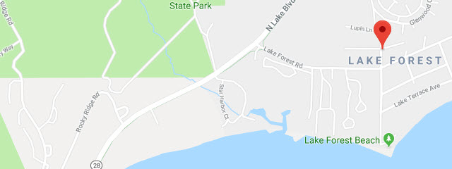 Map of Lake Tahoe Condominiums